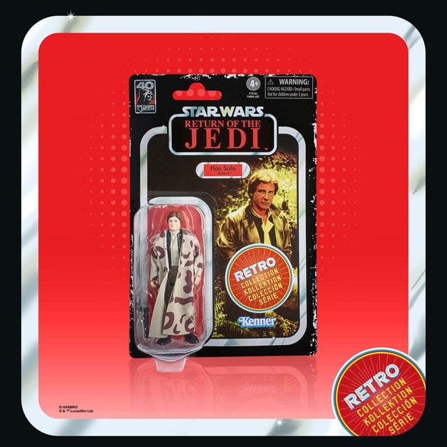 Han Solo (Endor) Star Wars: Return of the Jedi Hasbro Retro Collection Action Figure - 4