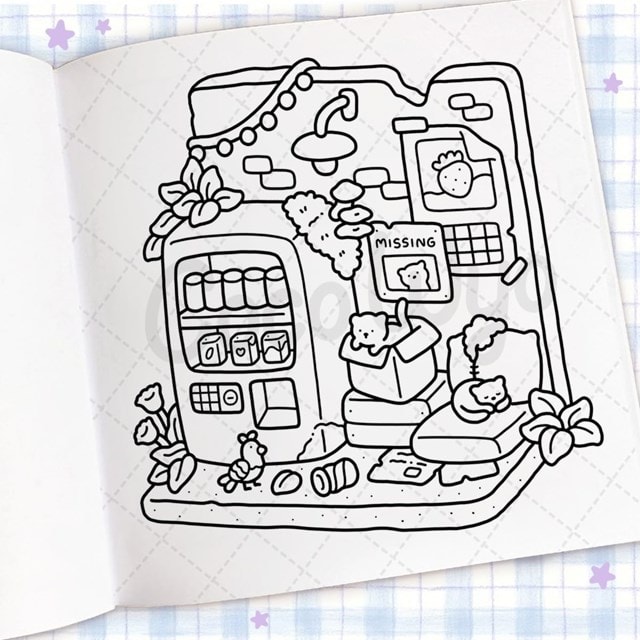 Cozy Corner Cute & Comfy Colouring Book By Coco Wyo - 7
