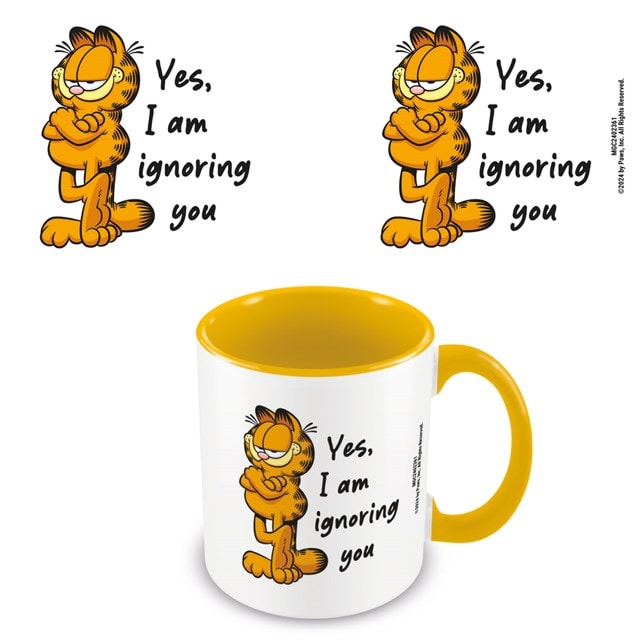 Yes, I Am Ignoring You Garfield Coloured Inner Mug - 1