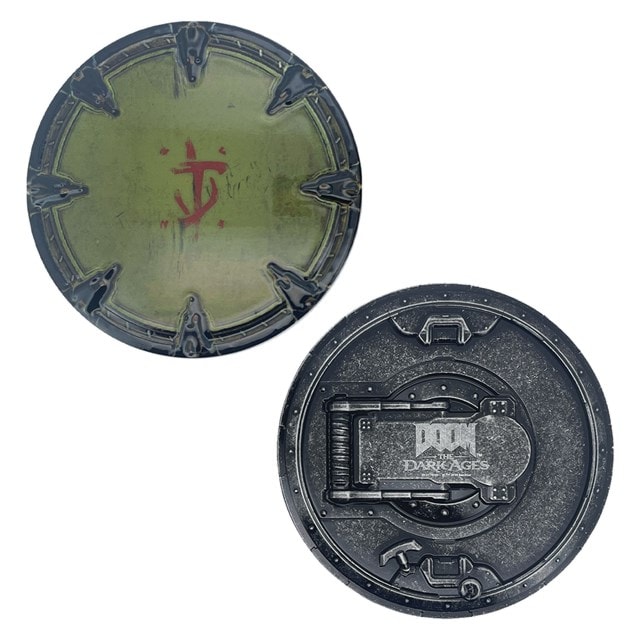 Saw Shield DOOM The Dark Ages Medallion And Art Card - 2
