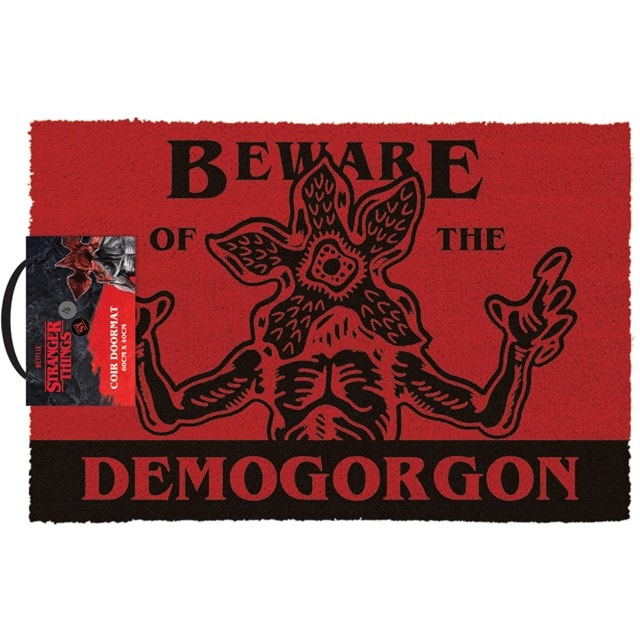 Beware Demogorgon Stranger Things Season 4 Door Mat - 1