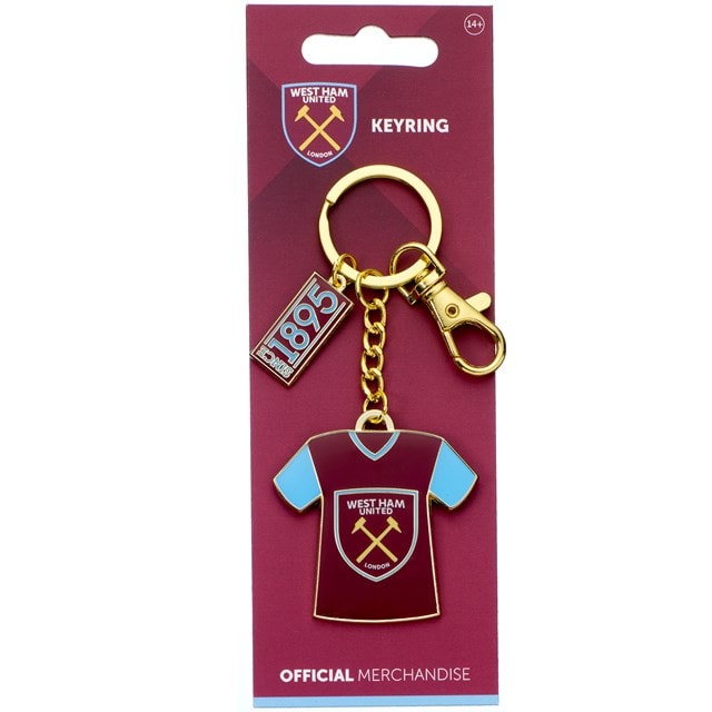 West Ham FC Shirt & Year Keyring - 2