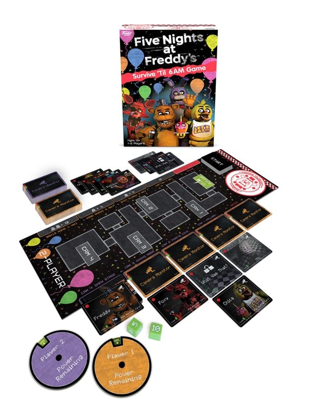 FNAF Survive Til 6 Am (Five Nights At Freddy's) Funko Board Game - 2