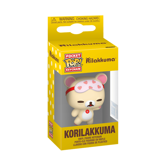 Sleepy Korilakkuma Rilakkuma Funko Pop Vinyl Keychain - 2