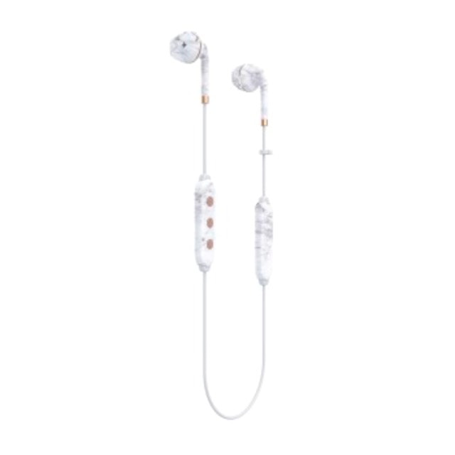 Happy Plugs Wireless II White Marble Bluetooth Earphones - 3