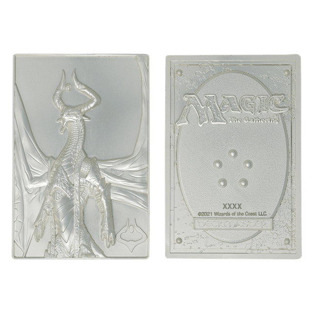 Silver Plated Nicol Bolas Magic The Gathering Limited Edition Collectible - 6