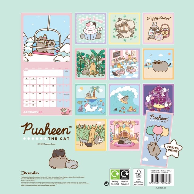 Pusheen 2023 Square Calendar - 5