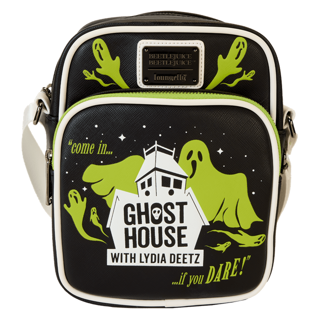 Beetlejuice Beetlejuice Ghost House Glow In The Dark Loungefly Crossbody Bag - 1