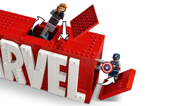 Marvel Logo & Minifigures LEGO - 3