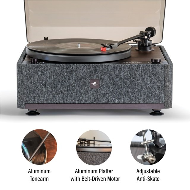 Crosley E200 Grey/Walnut Turntable - 2