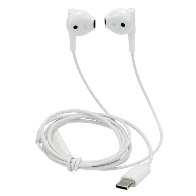 Streetz C210 White USB-C Earphones - 4