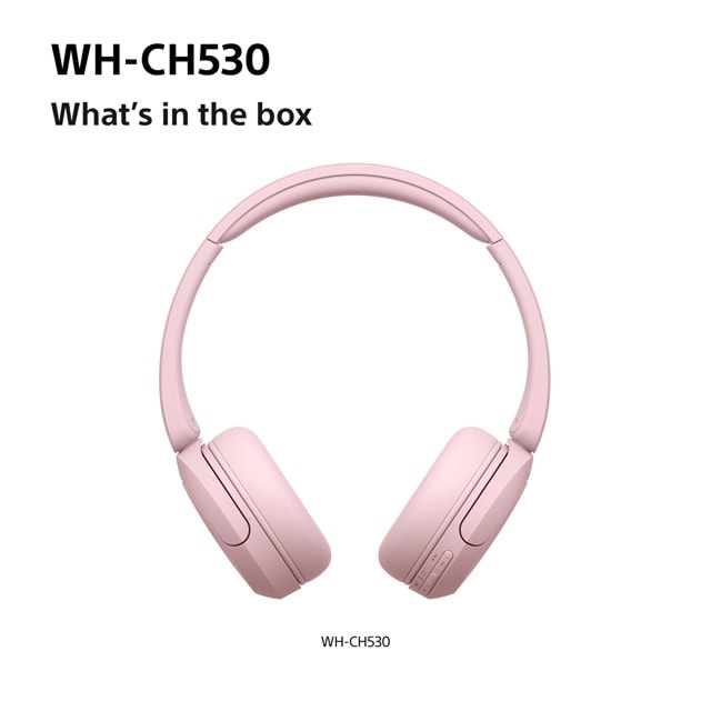 Sony WH-CH530 Pink Bluetooth Headphones - 8