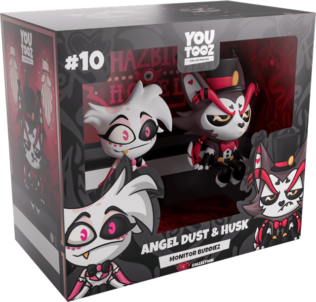 Angel Dust And Husk Hazbin Hotel Youtooz Monitor Buddiez | HMV Store