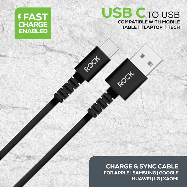 Rock Black USB-C Cable 3M - 3