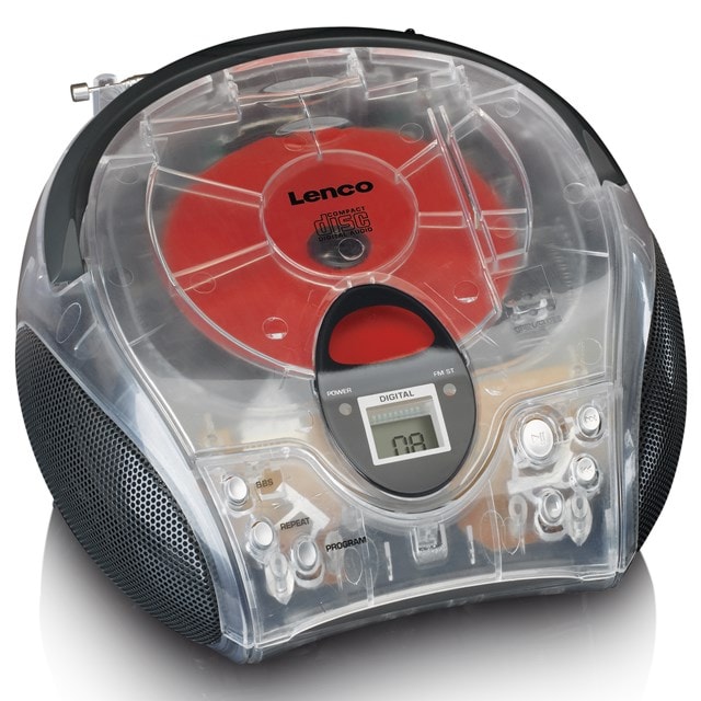 Lenco SCD-24TR Transparent CD Player with FM Radio - 6