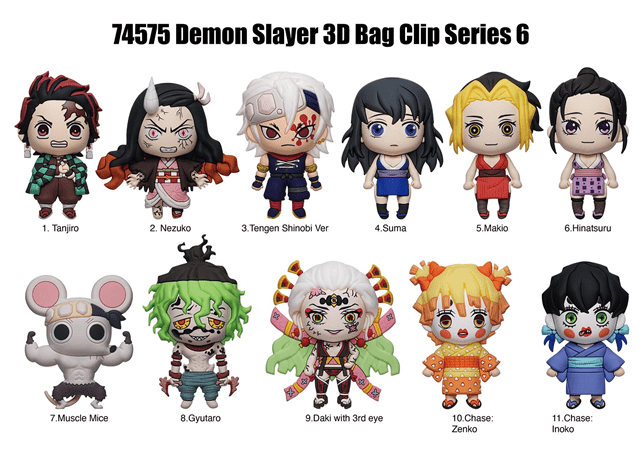 Demon Slayer Series 6 Bag Clips - 2