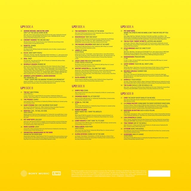 NOW Yearbook 1991 - Bright Yellow Vinyl 3LP - 3