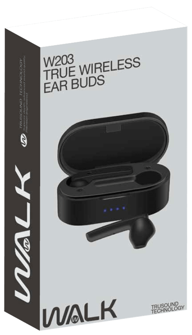 Walk Audio W203 Black True Wireless Bluetooth Earphones - 4