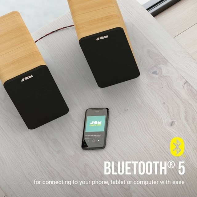 Jam Wood Bluetooth Bookshelf Speakers - 3