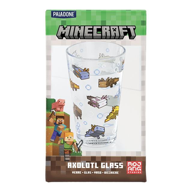 Axolotl Minecraft Glass - 5