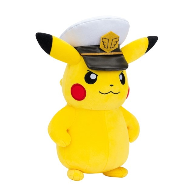 8" Captain Pikachu Pokemon Plush - 2