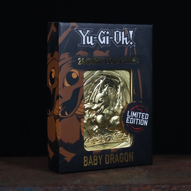 Yu-Gi-Oh! Baby Dragon: 24K Gold Plated Ingot Collectible - 9