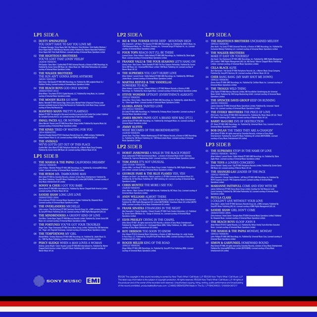 NOW Yearbook Presents the 60s - Vol. 3: 1965-1966 - Blue 3LP - 3