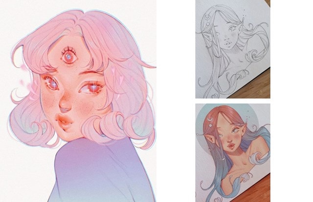 Character Drawing With Alcohol Markers - 3