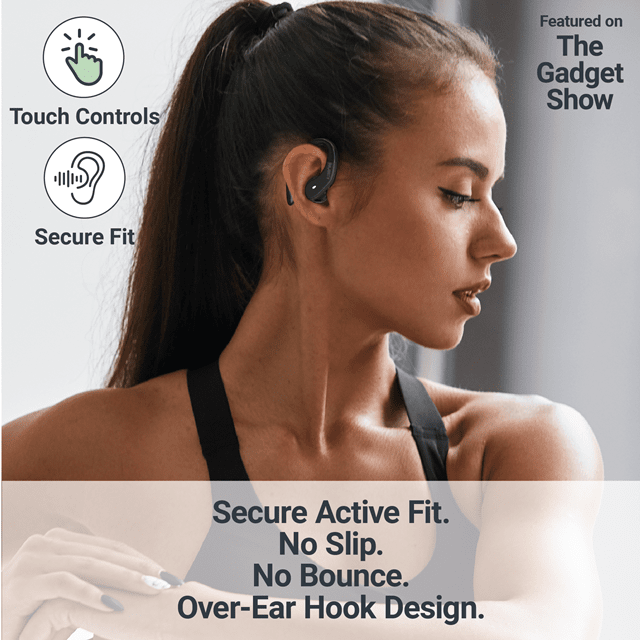 Majority Tru Sport Black True Wireless Bluetooth Earphones - 5