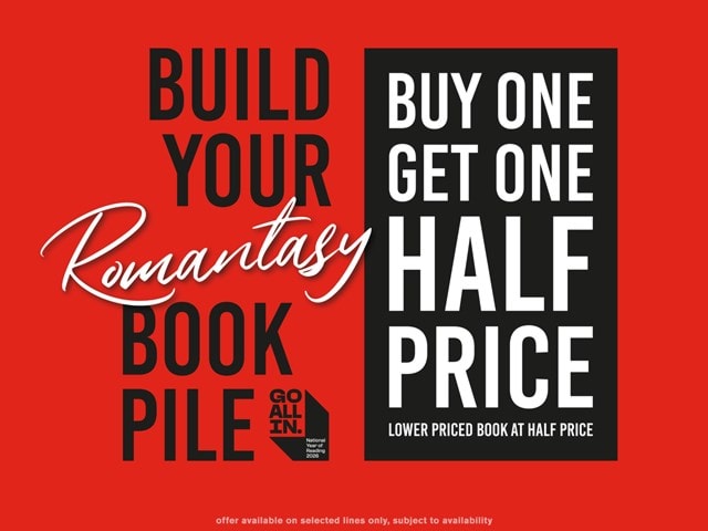 Build Your Romantasy Book Pile - Buy One Get One Half Price