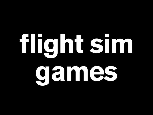 Flight Simulation and Combat Games