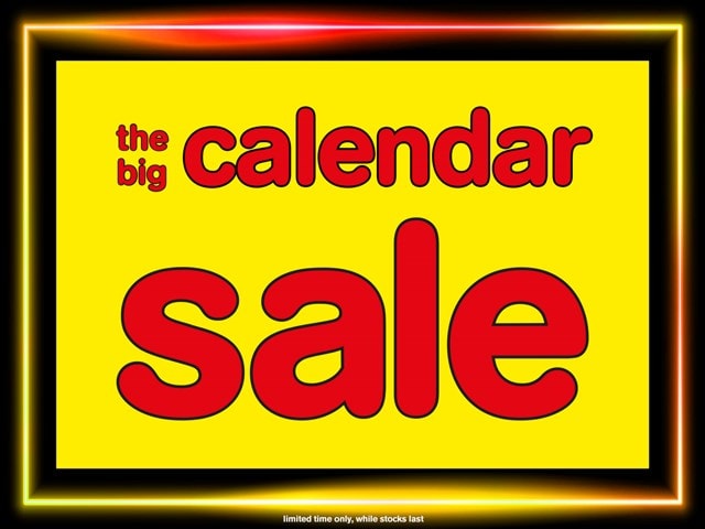 The Big Sale On 2025 Calendars & Diaries