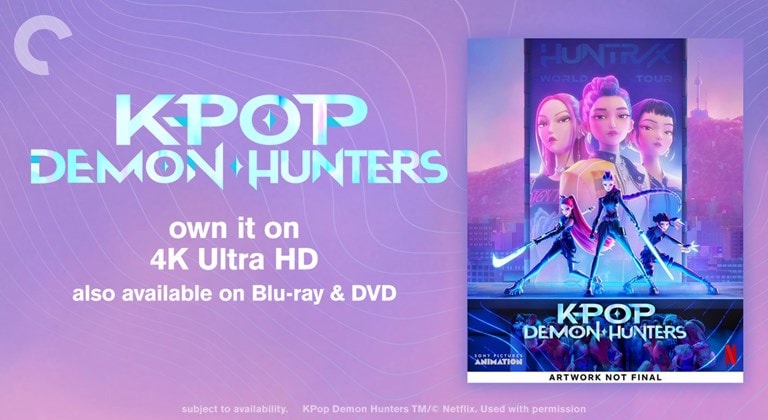 KPop Demon Hunters The Criterion Collection 4K Ultra HD Blu-ray DVD