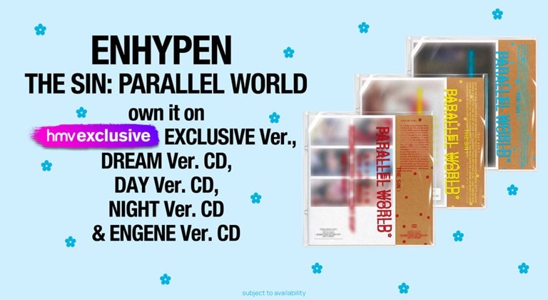 Shop ENHYPEN'S new album 'THE SIN: PARALLEL WORLD' and catalogue on CD & Vinyl