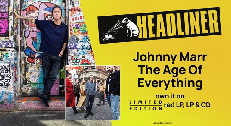 Shop Johnny Marr's new album 'The Age of Everything' and catalogue on CD & Vinyl