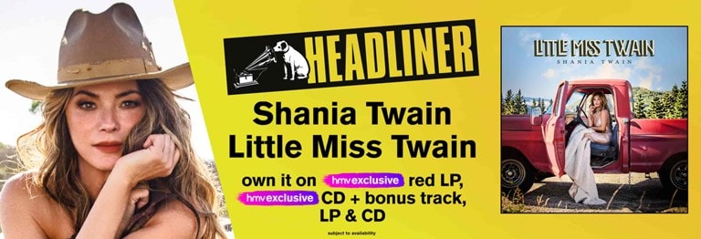 Shop Shania Twain's new album 'Little Miss Twain' and catalogue on CD & Vinyl