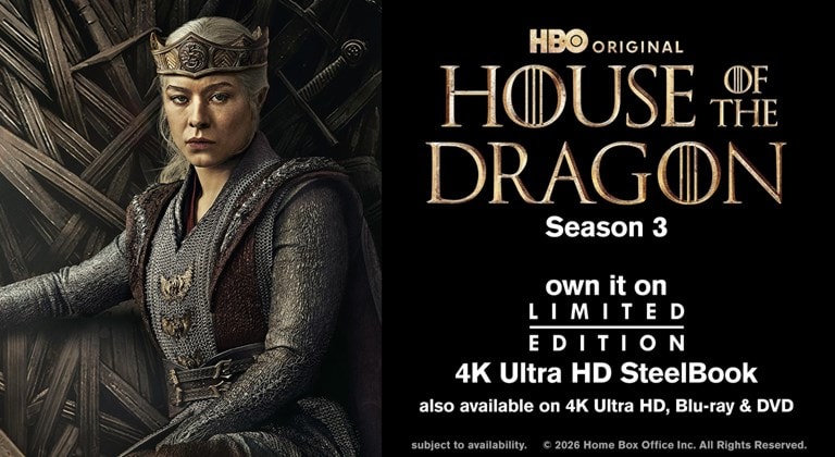 House of the Dragon Season 3 Limited Edition 4K Ultra HD SteelBook