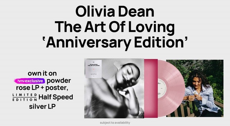 Shop Olivia Dean's new album 'The Art of Loving' and catalogue on CD & Vinyl