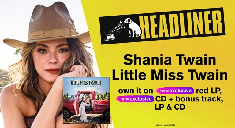 Shop Shania Twain's new album 'Little Miss Twain' and catalogue on CD & Vinyl