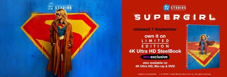 Shop All Supergirl Movie hmv exclusive 4K SteelBook, 4K Ultra HD, Blu-ray & DVD, Merchandise, Clothing, Graphic Novels, Movies and TV Shows