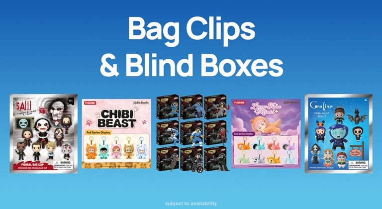 Shop the latest bag clips, blind boxes and all mystery merch