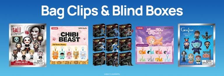 Shop the latest bag clips, blind boxes and all mystery merch