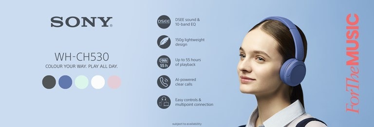 Sony Bluetooth Headphones WH-CH730N & WH-CH530