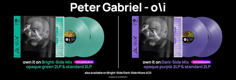 Shop Peter Gabriel's album 'O\i' and catalogue on CD & Vinyl