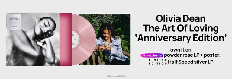 Shop Olivia Dean's new album 'The Art of Loving' and catalogue on CD & Vinyl