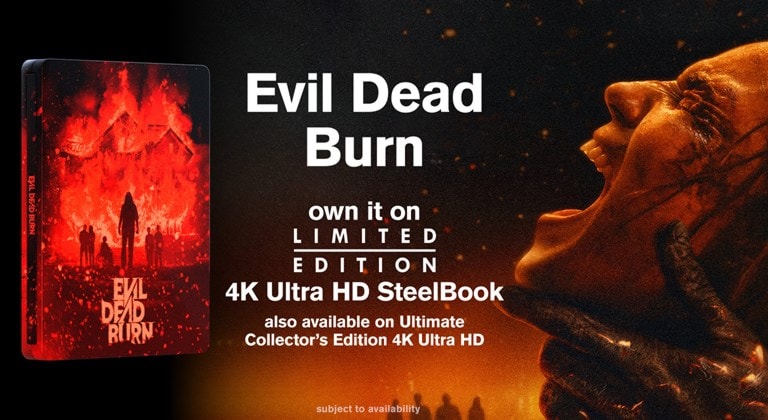 Evil Dead Burn Limited Edition 4K Ultra HD SteelBook & Ultimate Collector's Edition