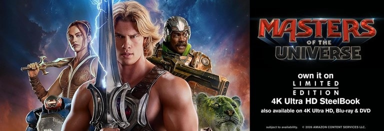 Masters of the Universe 4K SteelBook, 4K Ultra HD, Blu-ray & DVD
