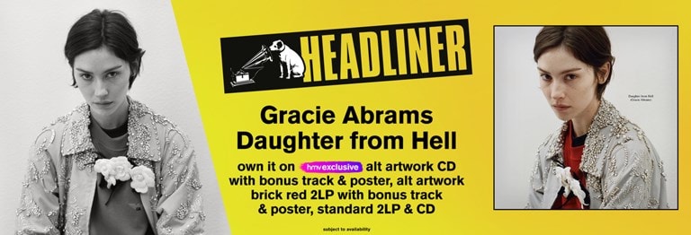 Shop Gracie Abrams' new album 'Daughter from Hell' and catalogue on CD & Vinyl