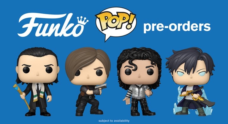 Pre-order the latest Funko Pop Vinyl including Marvel, Resident Evil, Michael Jackson and more