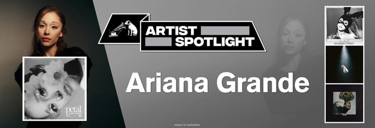 Shop Ariana Grande's new album 'Petal' and catalogue on CD & Vinyl